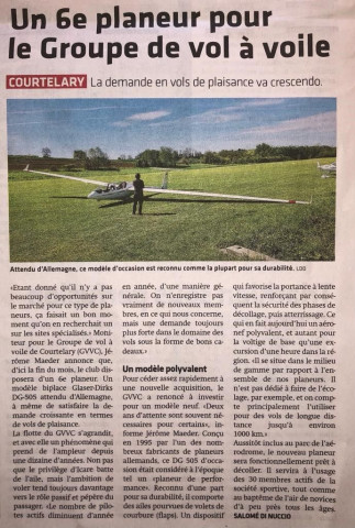 Un nouveau planeur arrive!